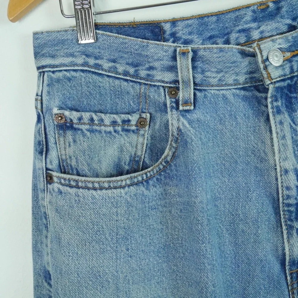 Vintage 90s Levis 569 Loose Straight Jeans Mens 36x32 Blue Denim 35 x 34 Actual